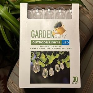 LED Outdoor Lanterns - Black Wire